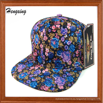 Floral en blanco Snapback sombreros personalizados